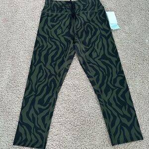 Zella Olive and Black Animal Print Leggings